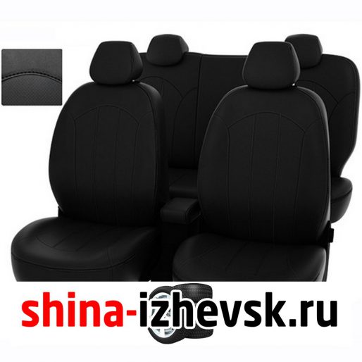 Чехлы модельные PSV Chevrolet Lacetti 2004-2013/Ravon Gentra 2016-черный/отстрочка черная, экокожа *Оригинал* 125980 в Ижевске